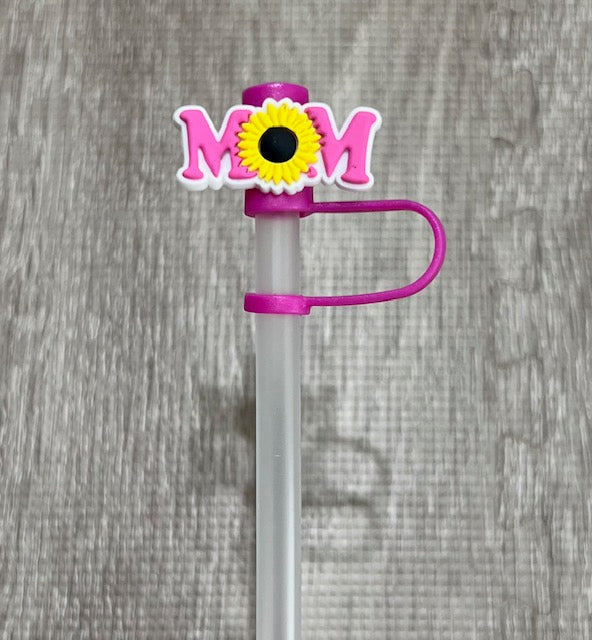 MOM life Straw toppers/Mama Bear/Sunflower