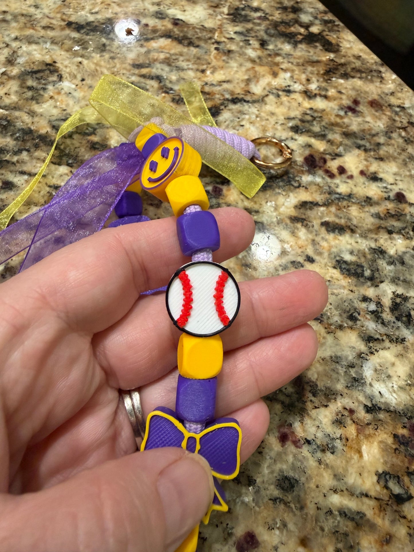 PRE-MADE School Paracord Keychains