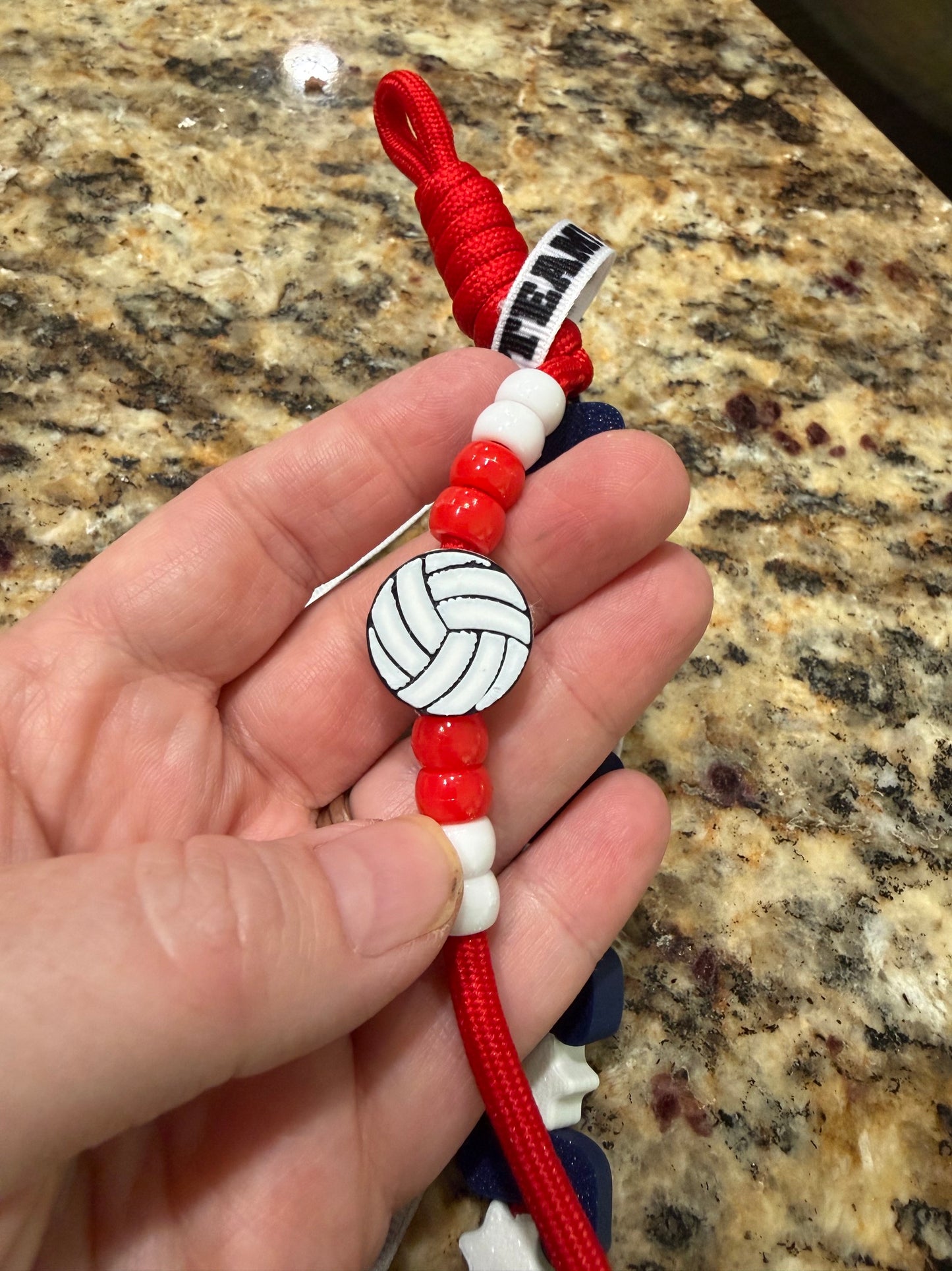 PRE-MADE School Paracord Keychains