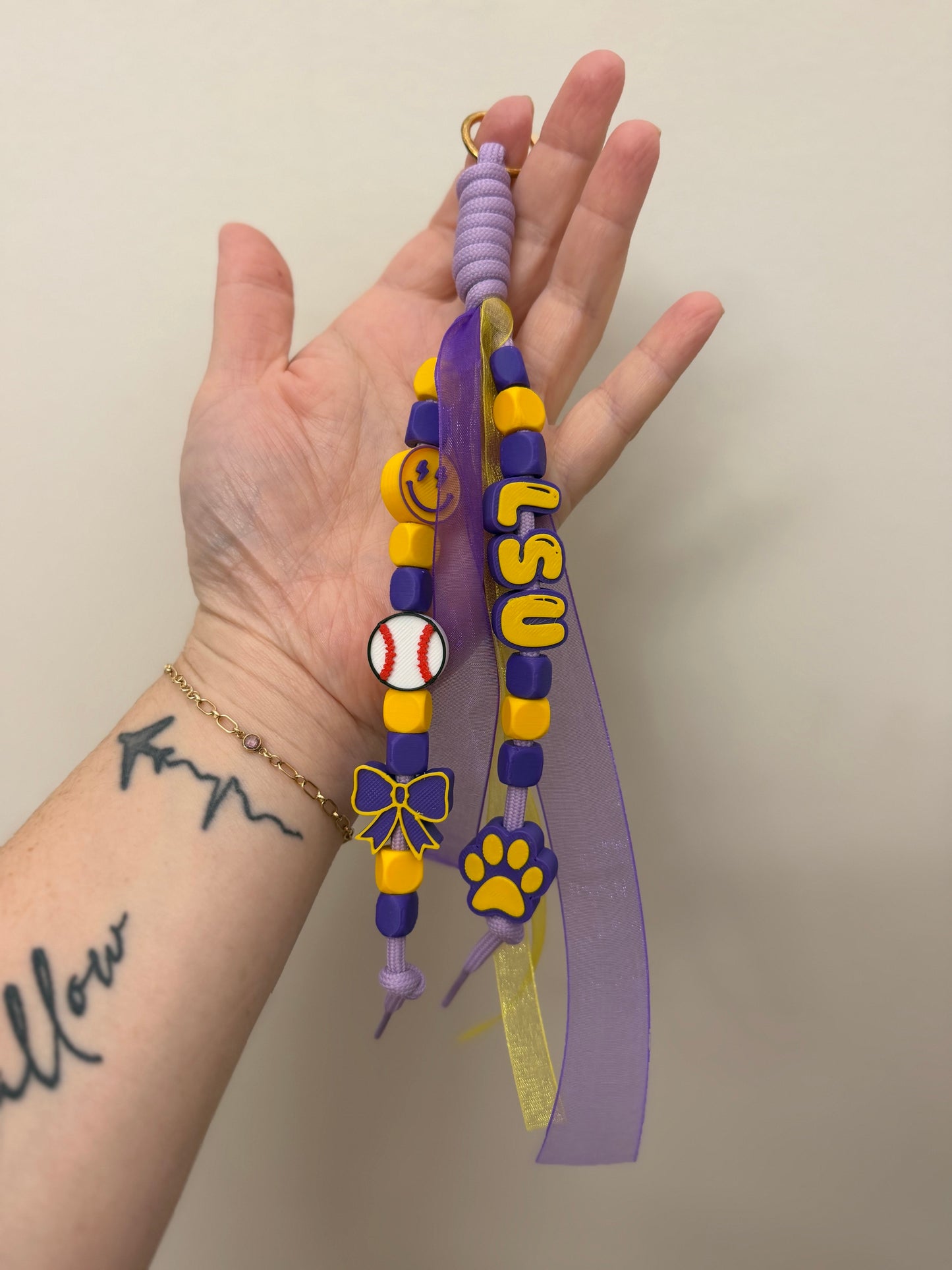 PRE-MADE School Paracord Keychains
