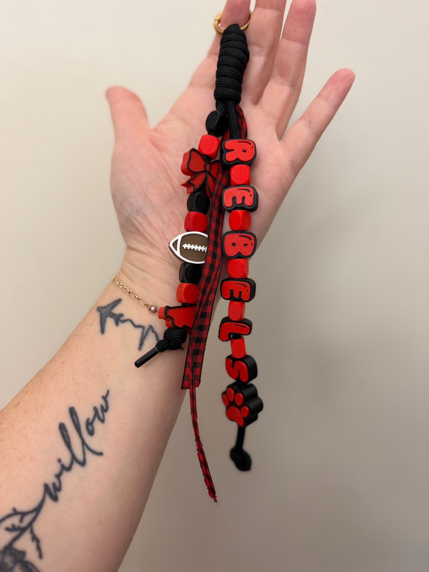 PRE-MADE School Paracord Keychains