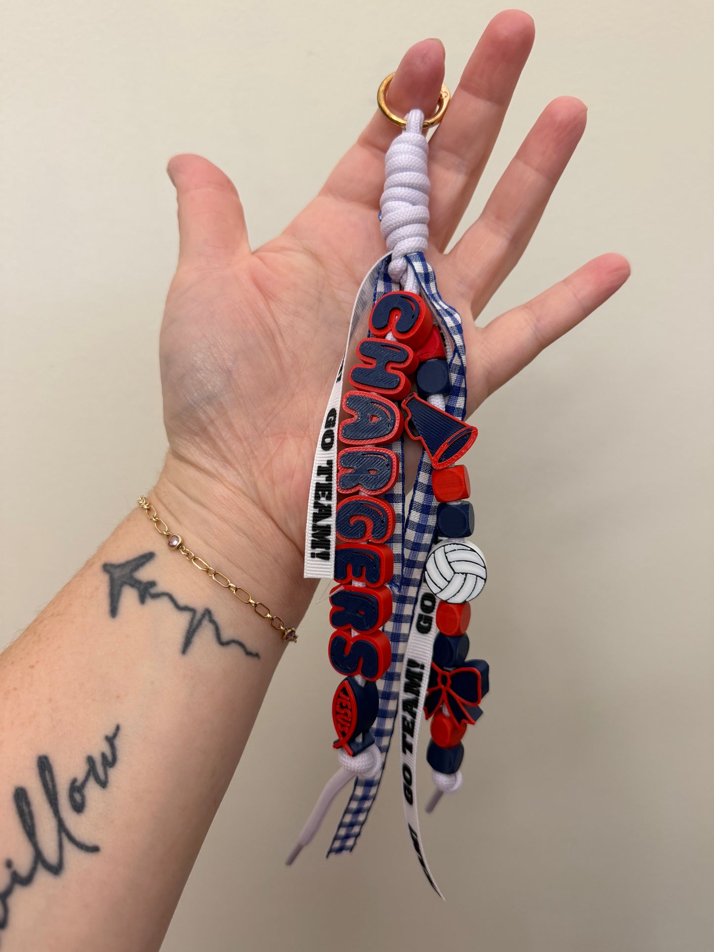 PRE-MADE School Paracord Keychains