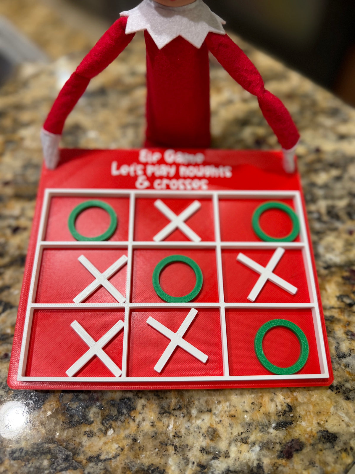Elf on the Shelf Tic-Tac-Toe Game