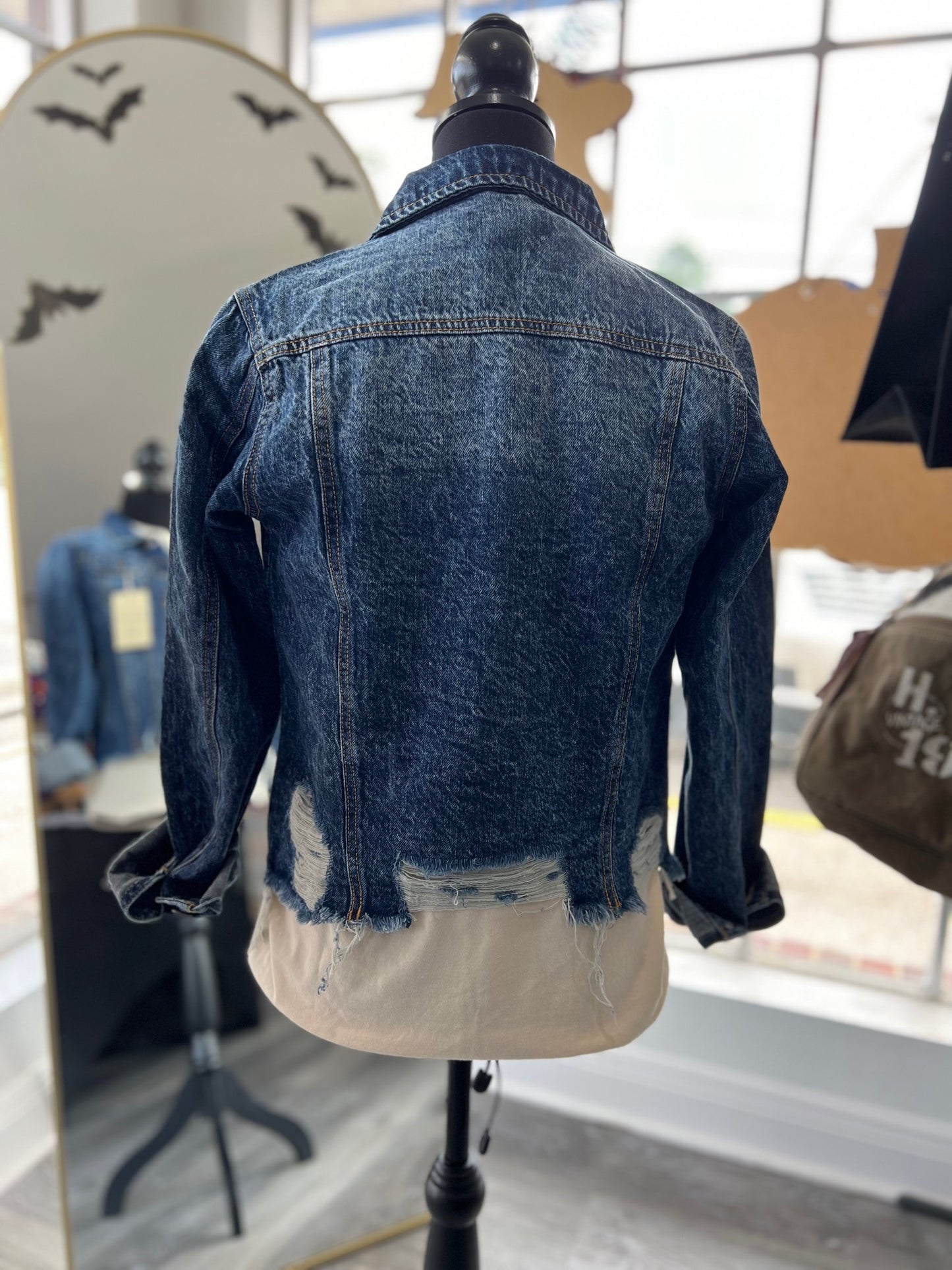 Blue Age Distressed Jean Jacket