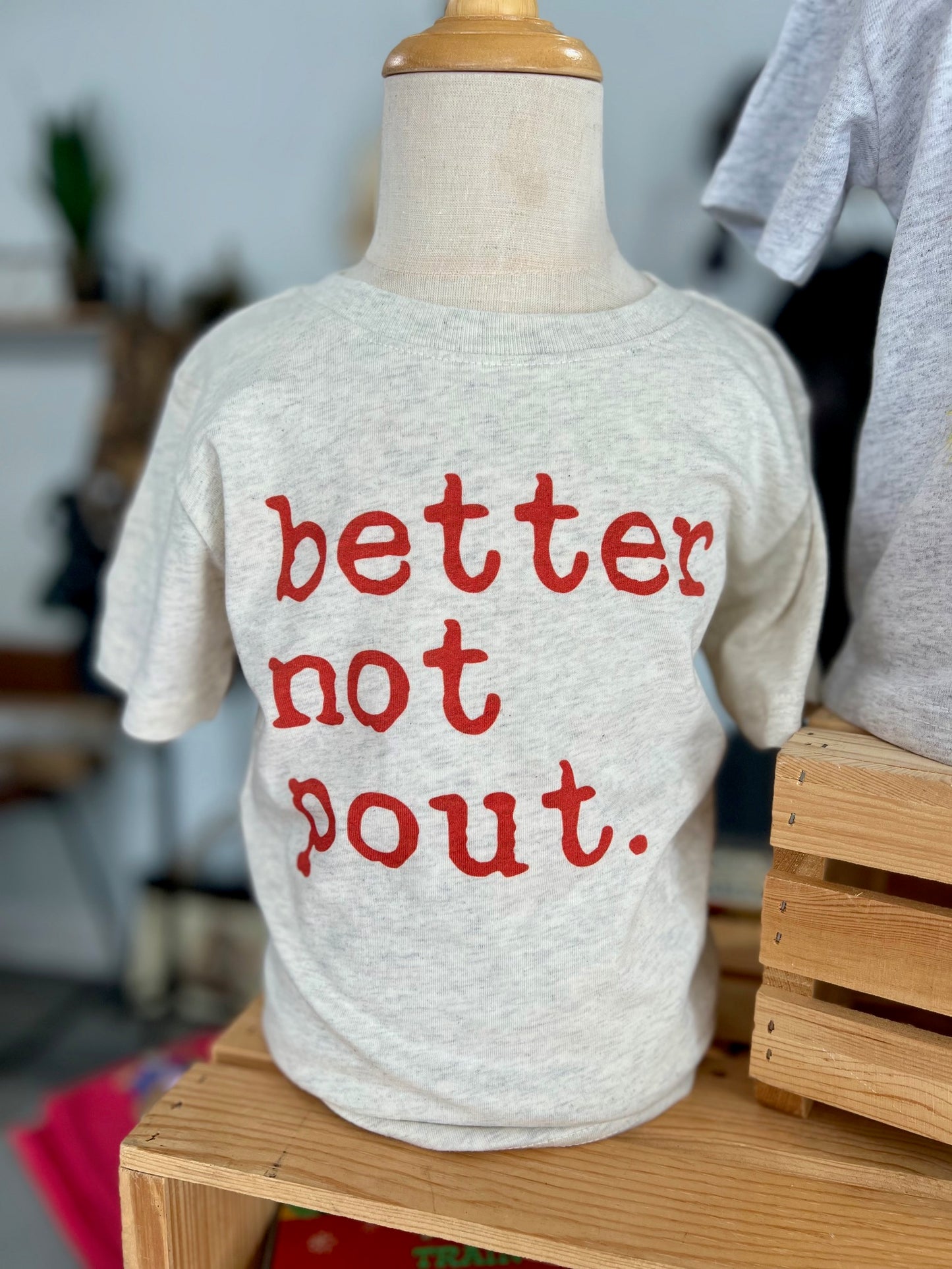 Better not pout Kids Christmas t-shirt