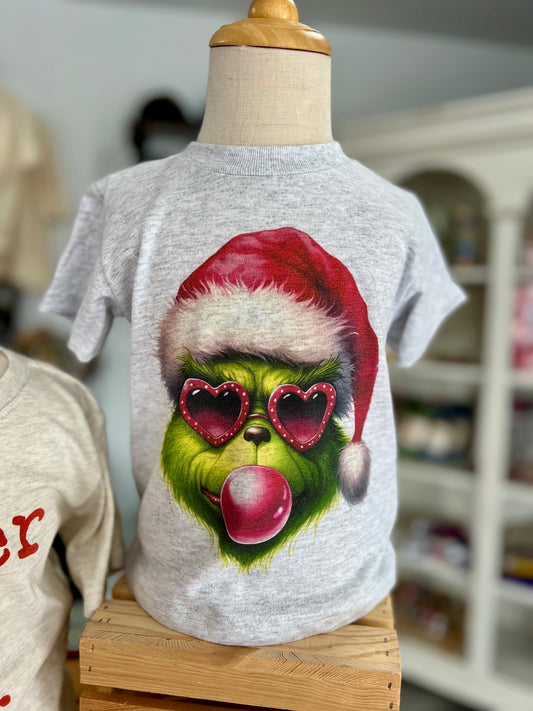 Bubble Gum Grinch Kids t-shirt