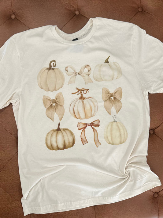Fall Pumpkins and bows T-shirt