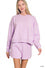 zenana sweatshirt and short set