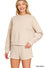 zenana sweatshirt and short set