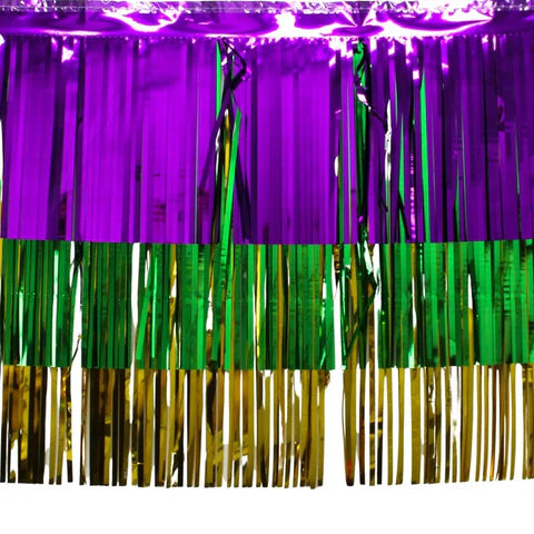 Mardi Gras Tinsel Banner