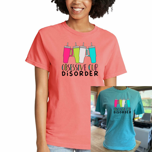 Obsessive cup disorder t-shirt