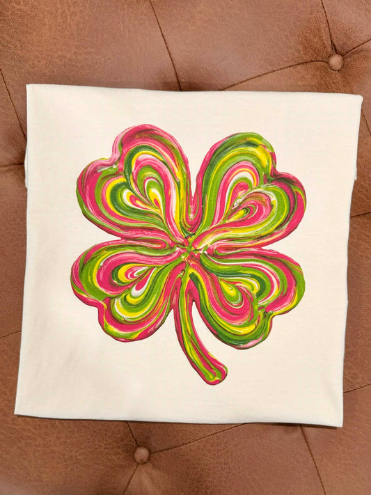 Pink and Green Clover