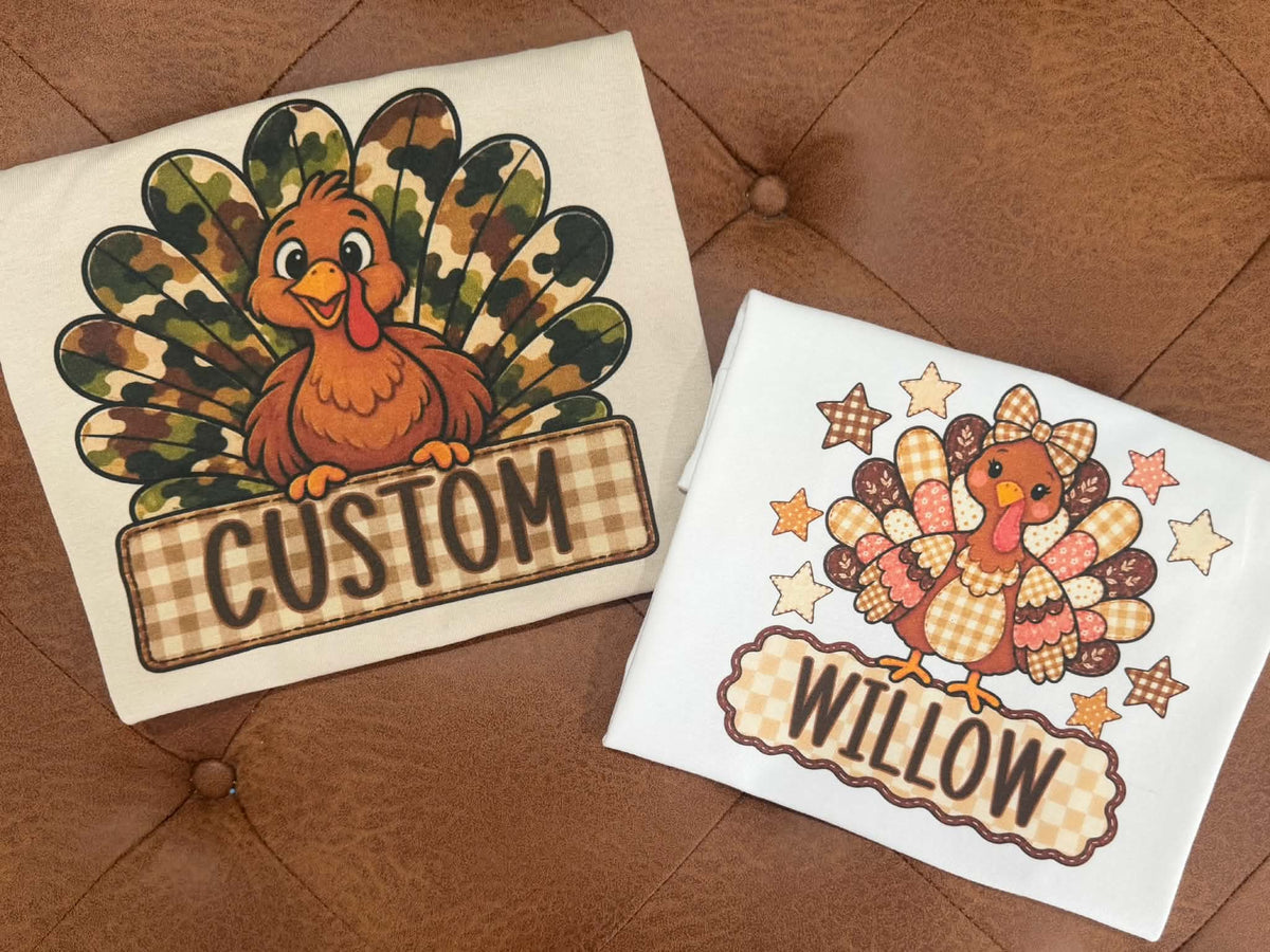 Custom name Turkeys