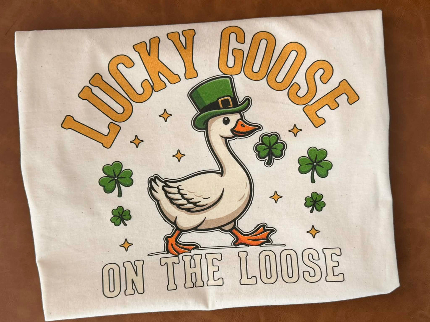 Lucky goose on the loose