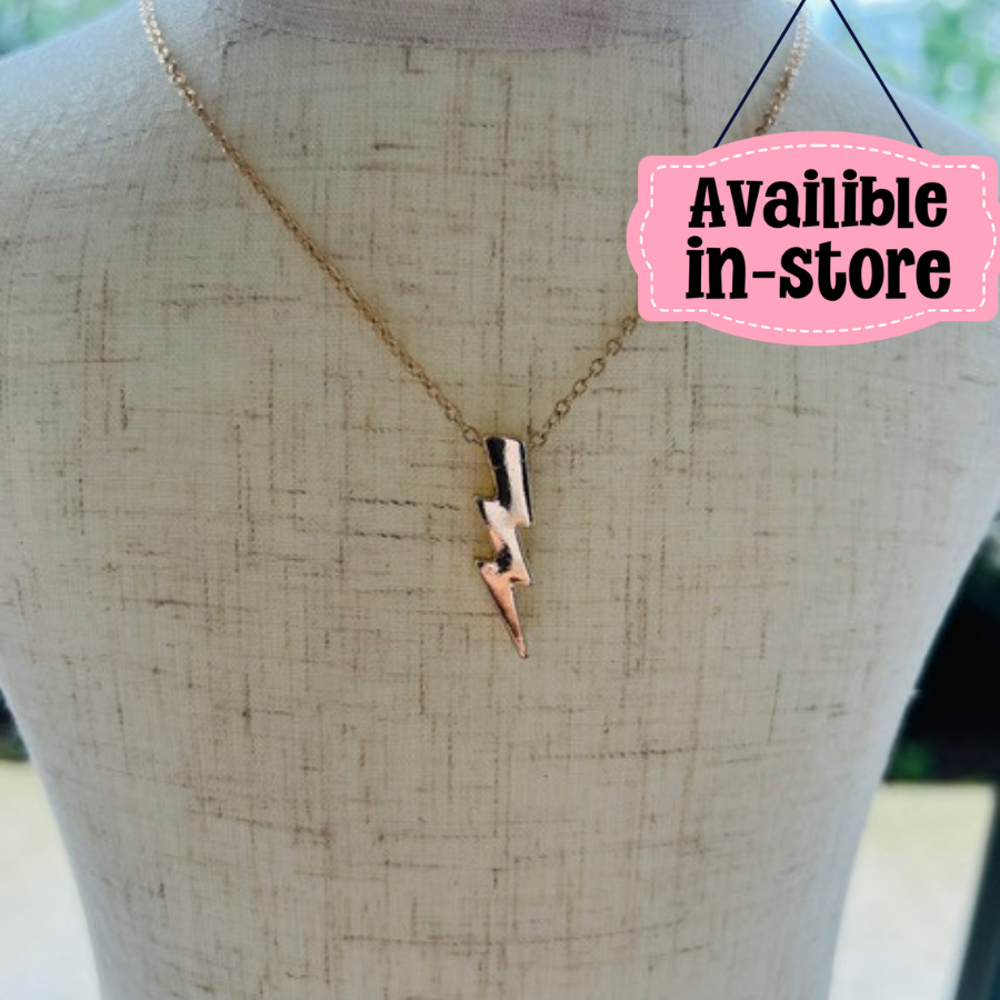 Lightning bold necklace | Gold or Silver