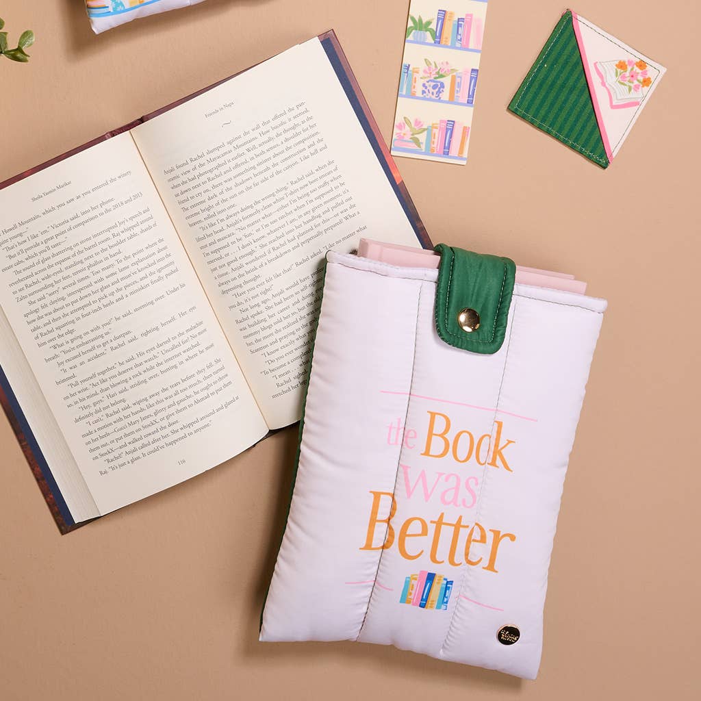 Corner Keeper Fabric Bookmark–Petals & Pages