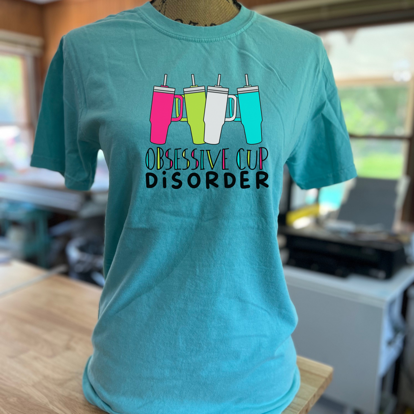 Obsessive cup disorder t-shirt