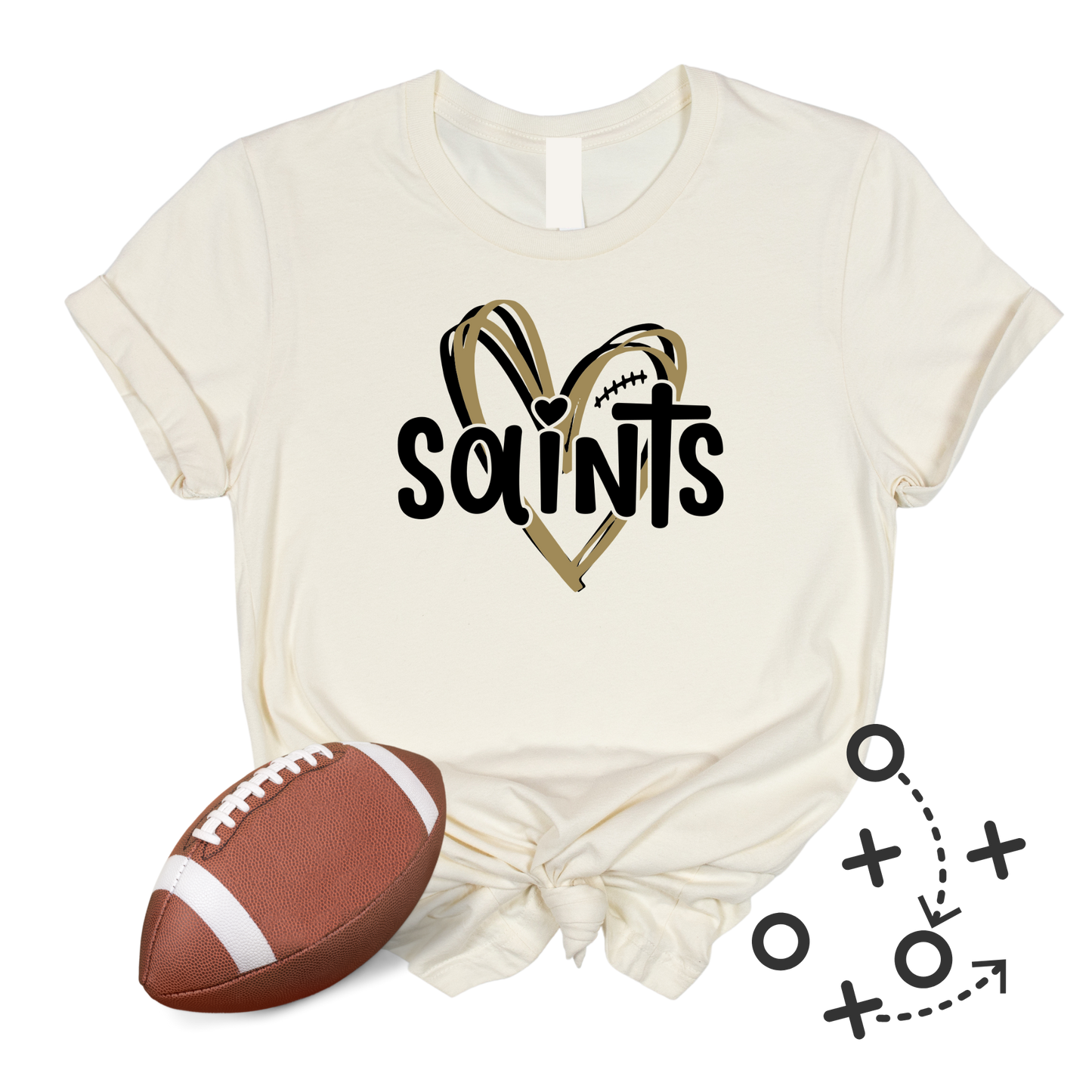 Saints Heart T-shirt