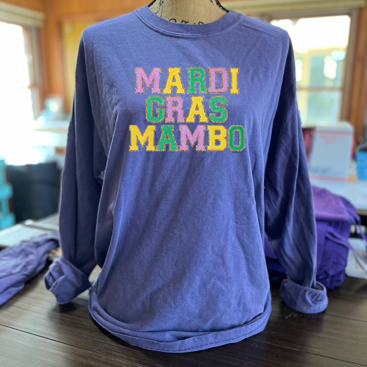 Mardi gras long sleeve T-shirts