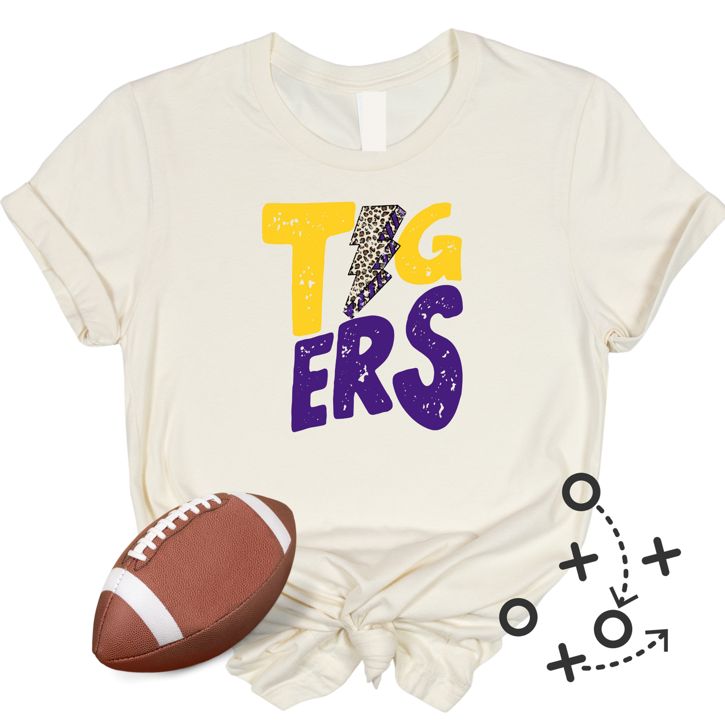 LSU lightning bolt T-shirt