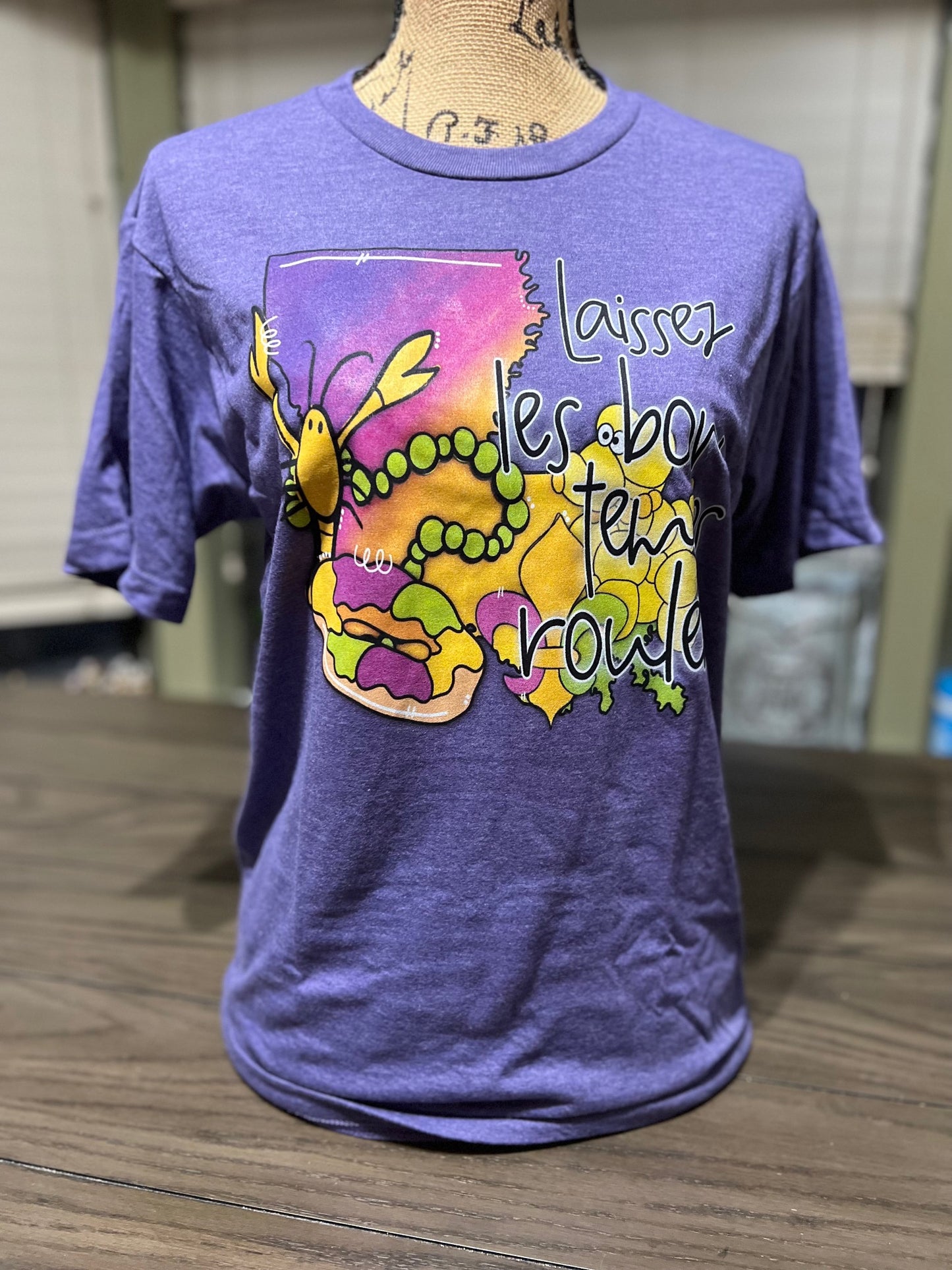 laissez le bon temps rouler Mardi gras t-shirt