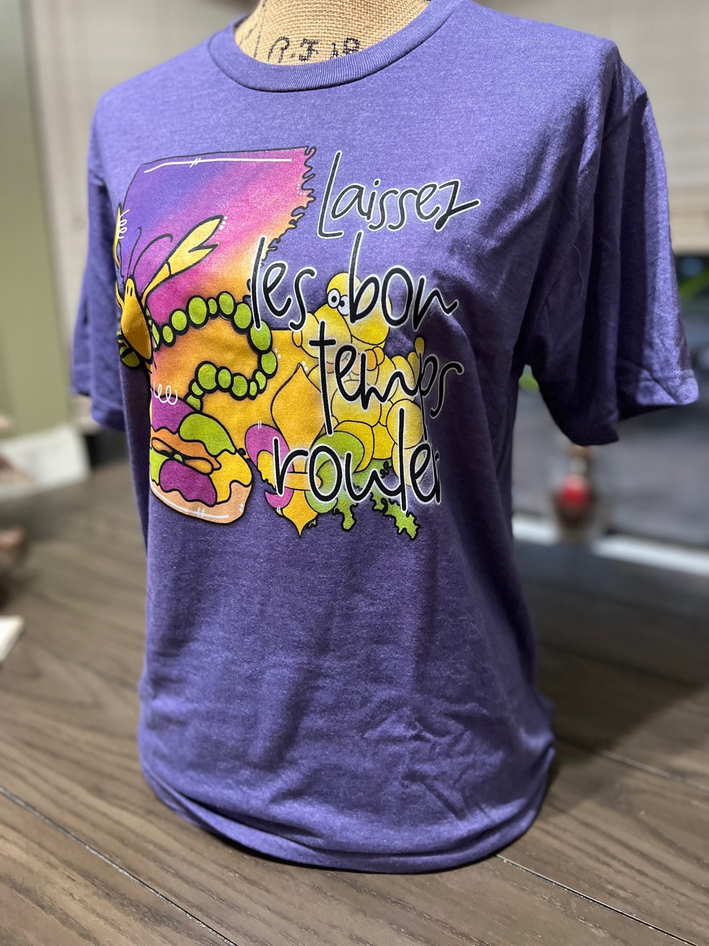 laissez le bon temps rouler Mardi gras t-shirt