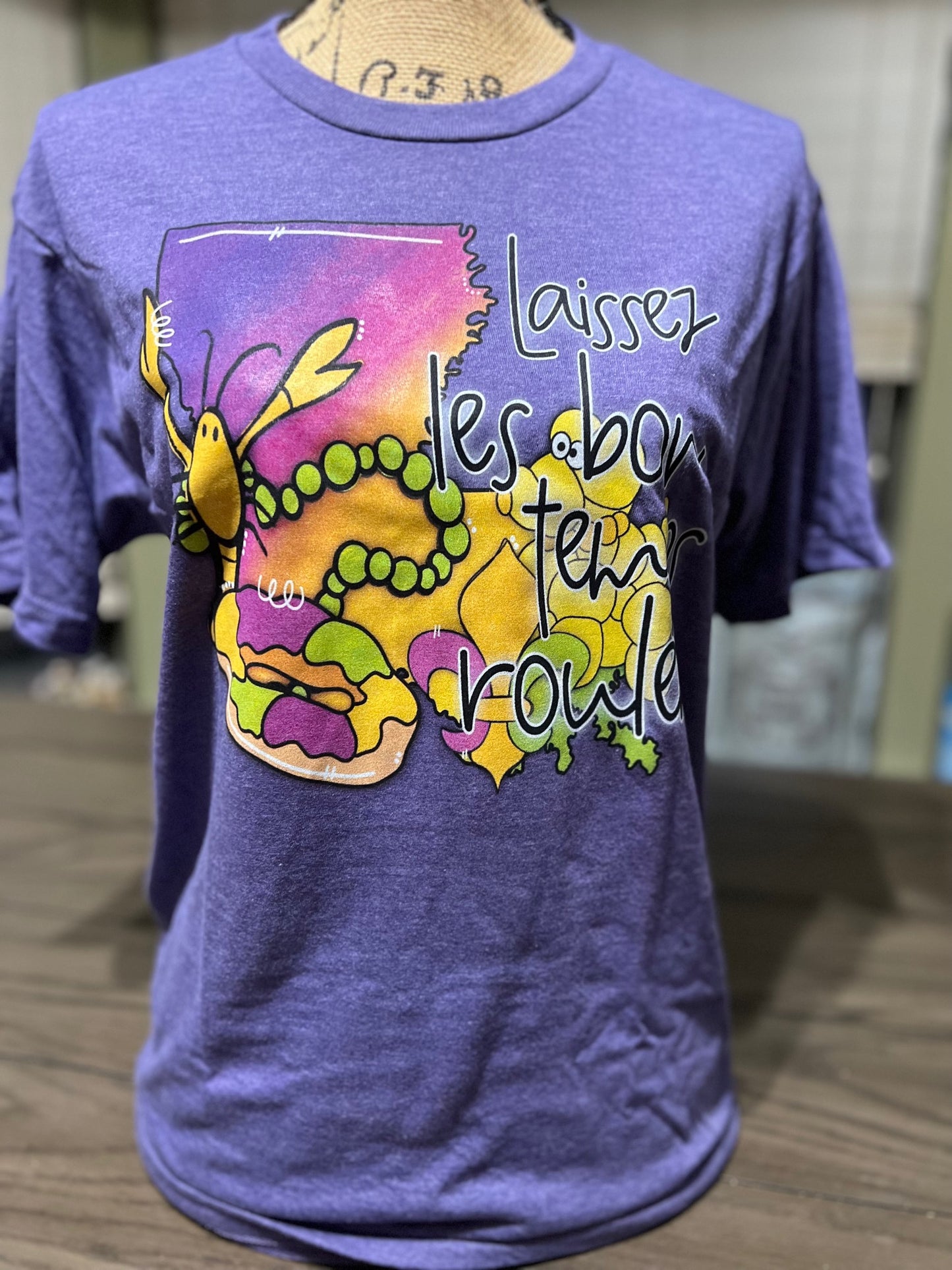 laissez le bon temps rouler Mardi gras t-shirt