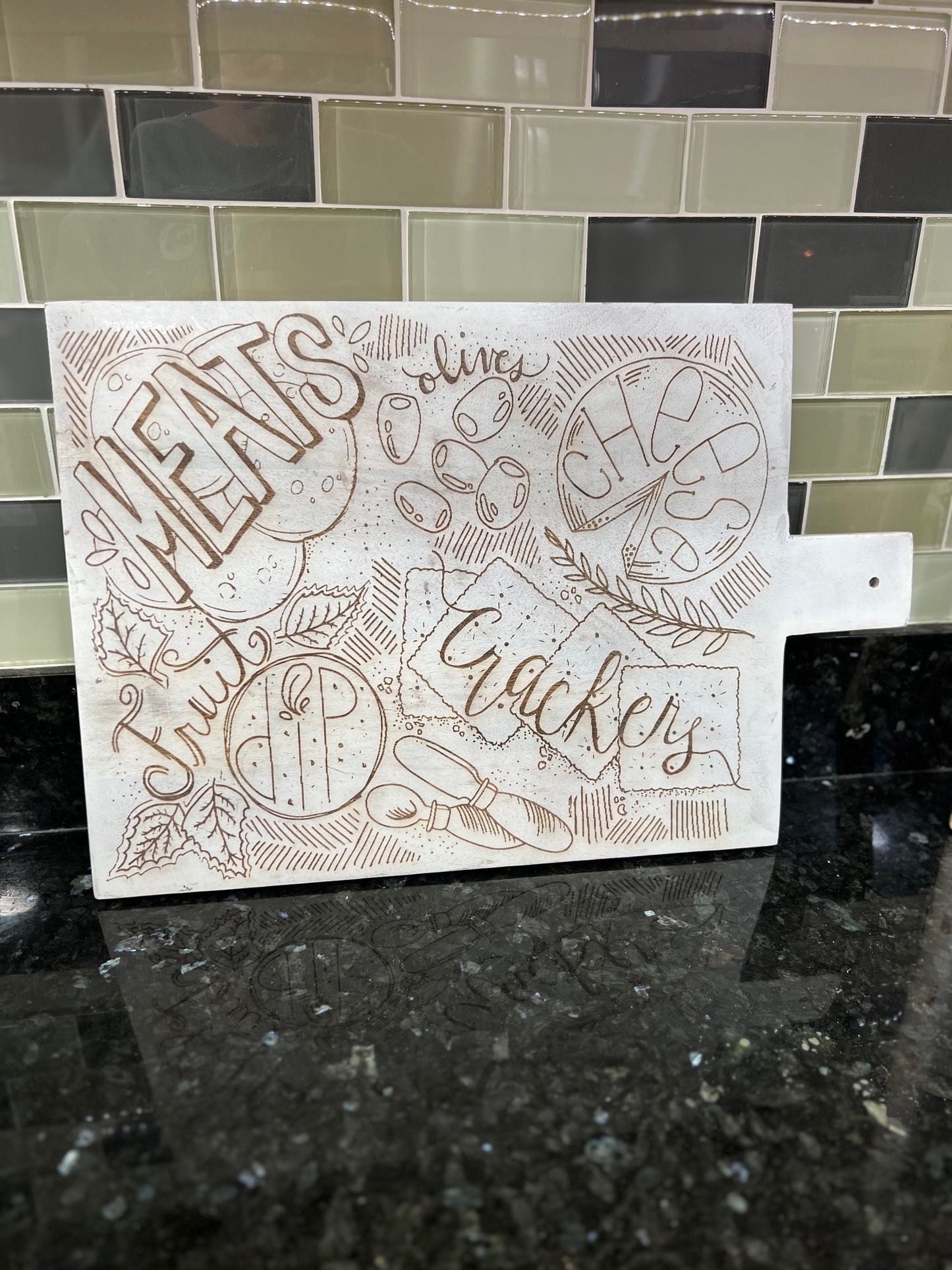 Illustrated Decorative Serving Board