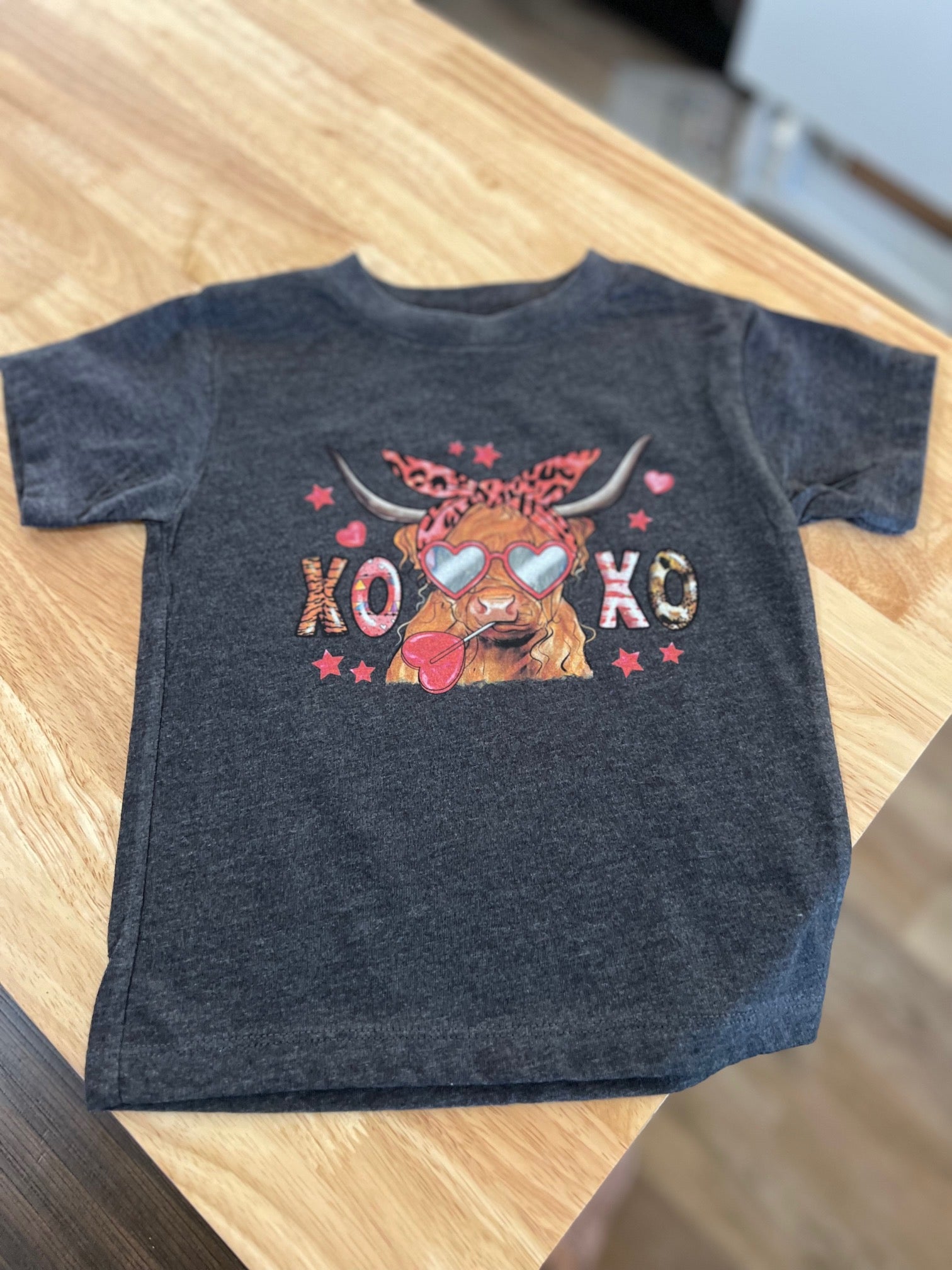 XOXO Cow Valentines T-shirt